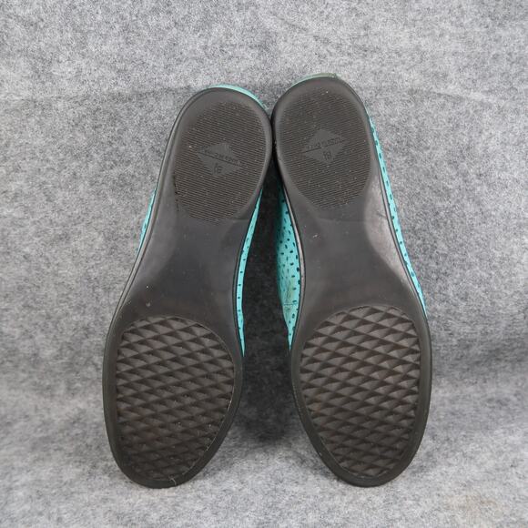 Aerosoles Shoes Womens 8.5 Slip On Flats Ballet Loafer Perforated Leather Blue - Picture 11 of 12